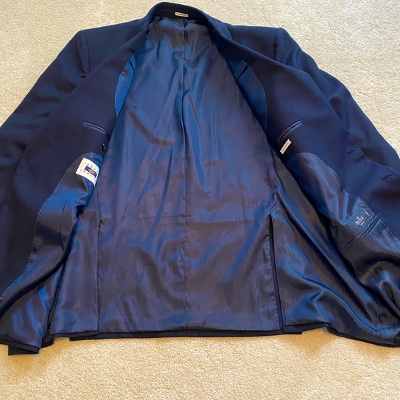 Men’s Sport Coat - LIKE NEW!  Navy Blue - Picture 4 of 5